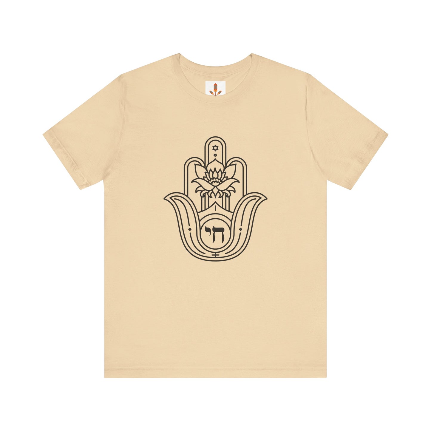 Hamsa Hand with Lotus Design T-shirt