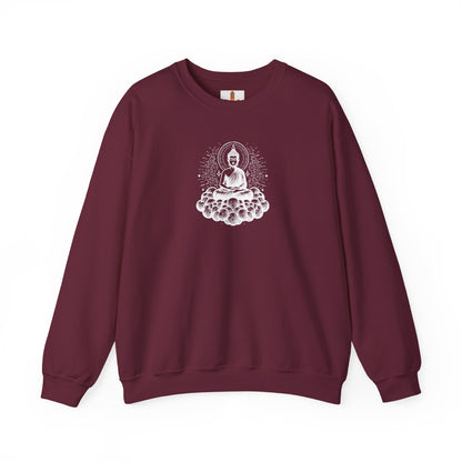 White Buddha Art Sweatshirt