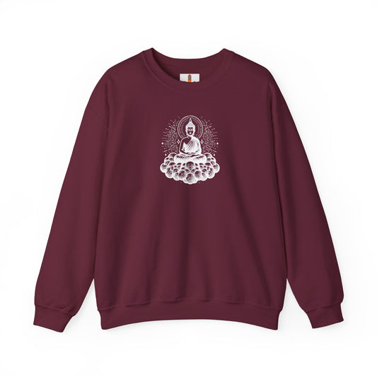 White Buddha Art Sweatshirt