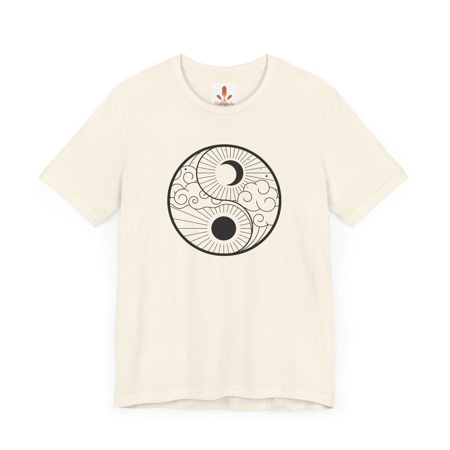 Yin Yang Sun and Moon Design T-shirt