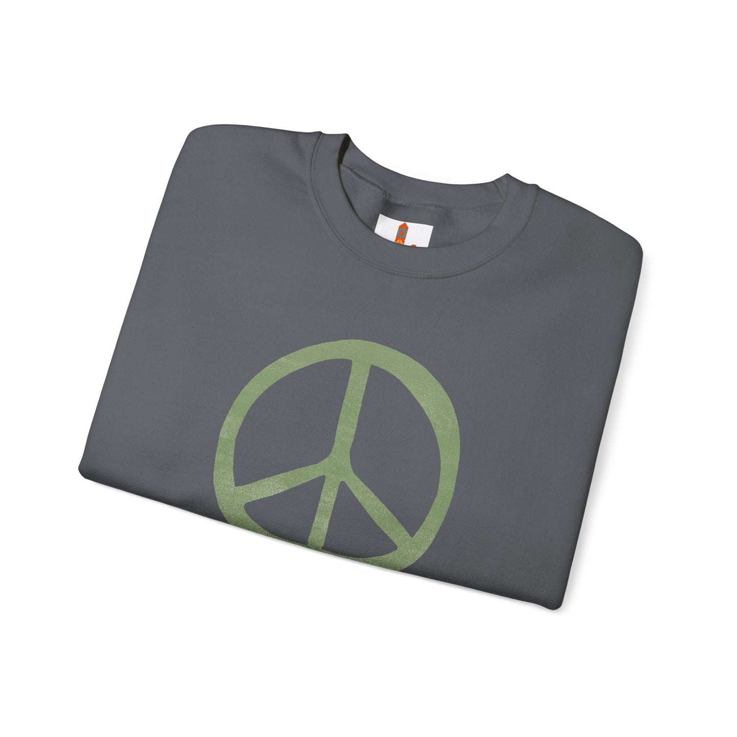 Green Peace Sign Sweatshirt
