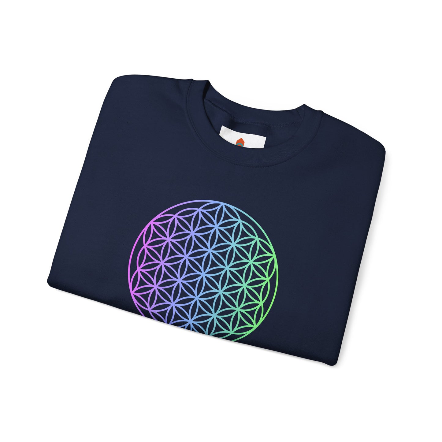 Blue and Green Flower of Life Sweatshirt