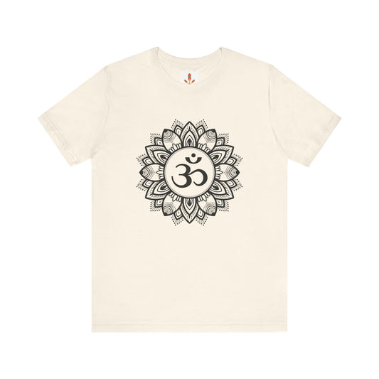 Om in Lotus Mandala T-shirt