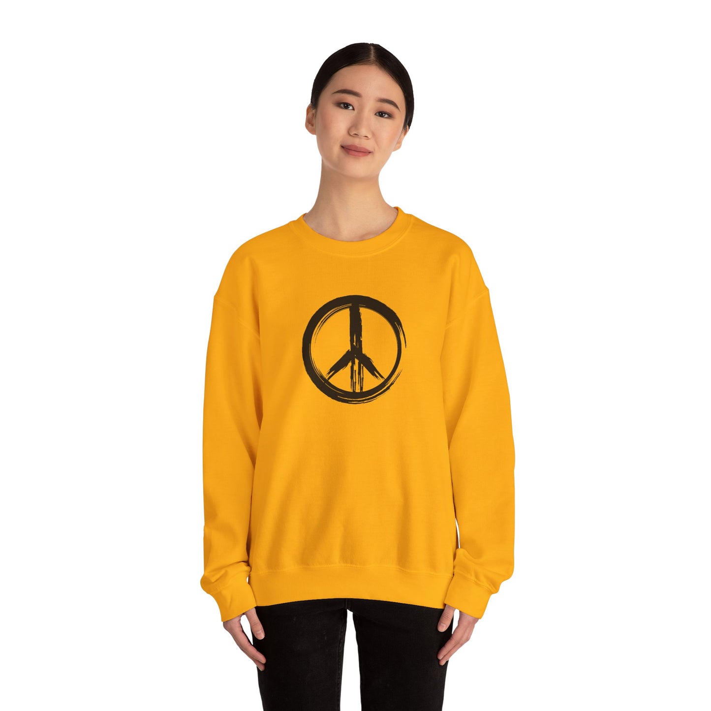 Brush Strokes Peace Sign Sweatshirt