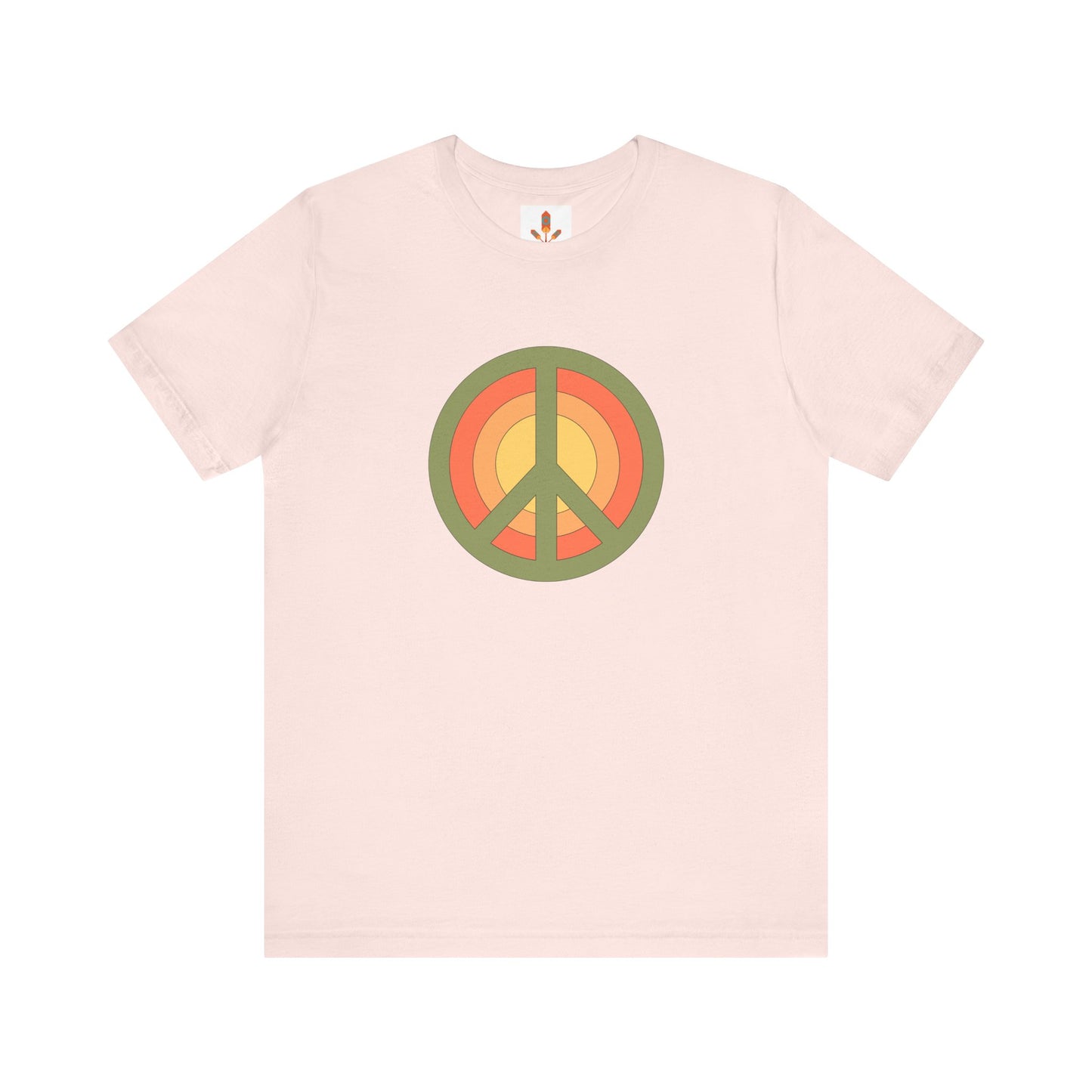 Retro Peace Sign Design T-shirt