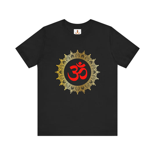 Golden Mandala Om T-shirt