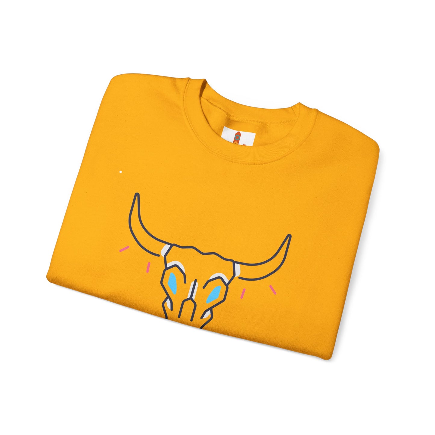 Buffalo Skull Drawing Sweatshirt
