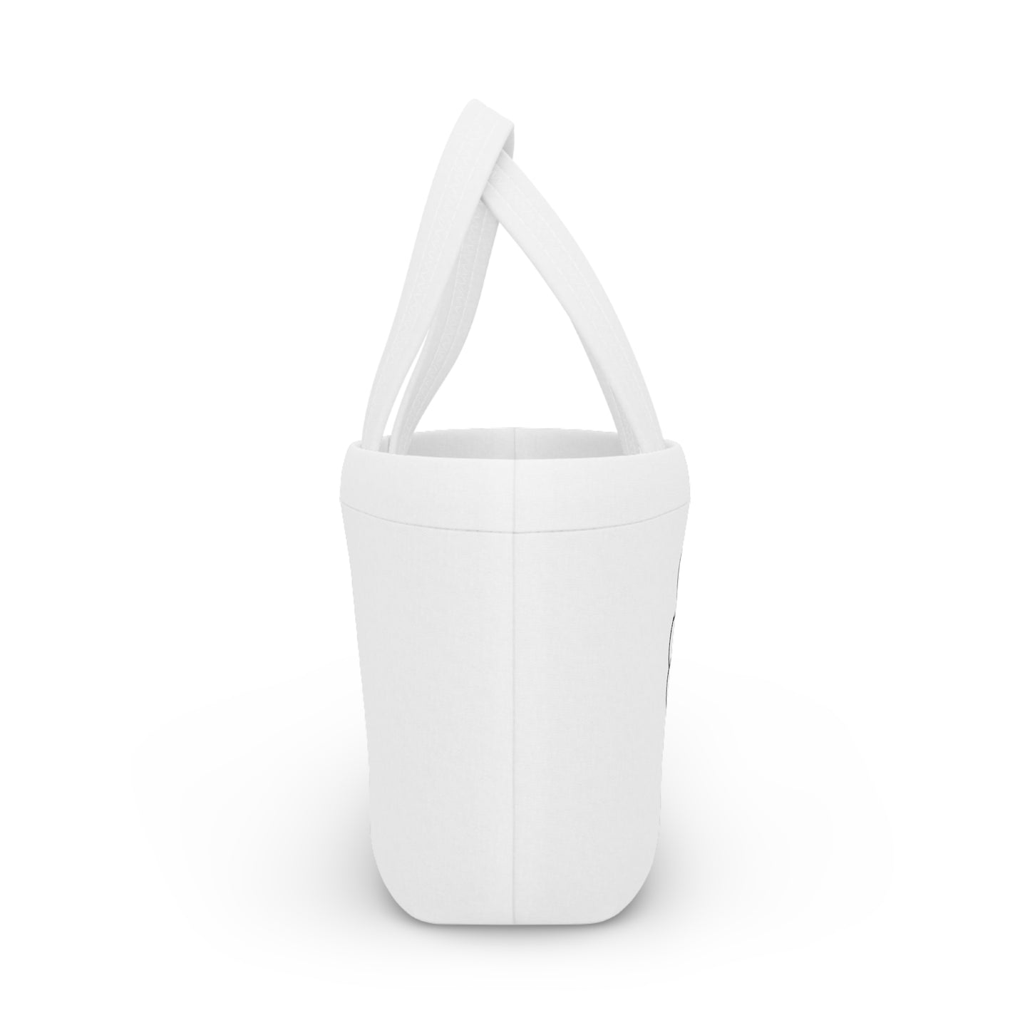 Peace Sign in White Flower Bag