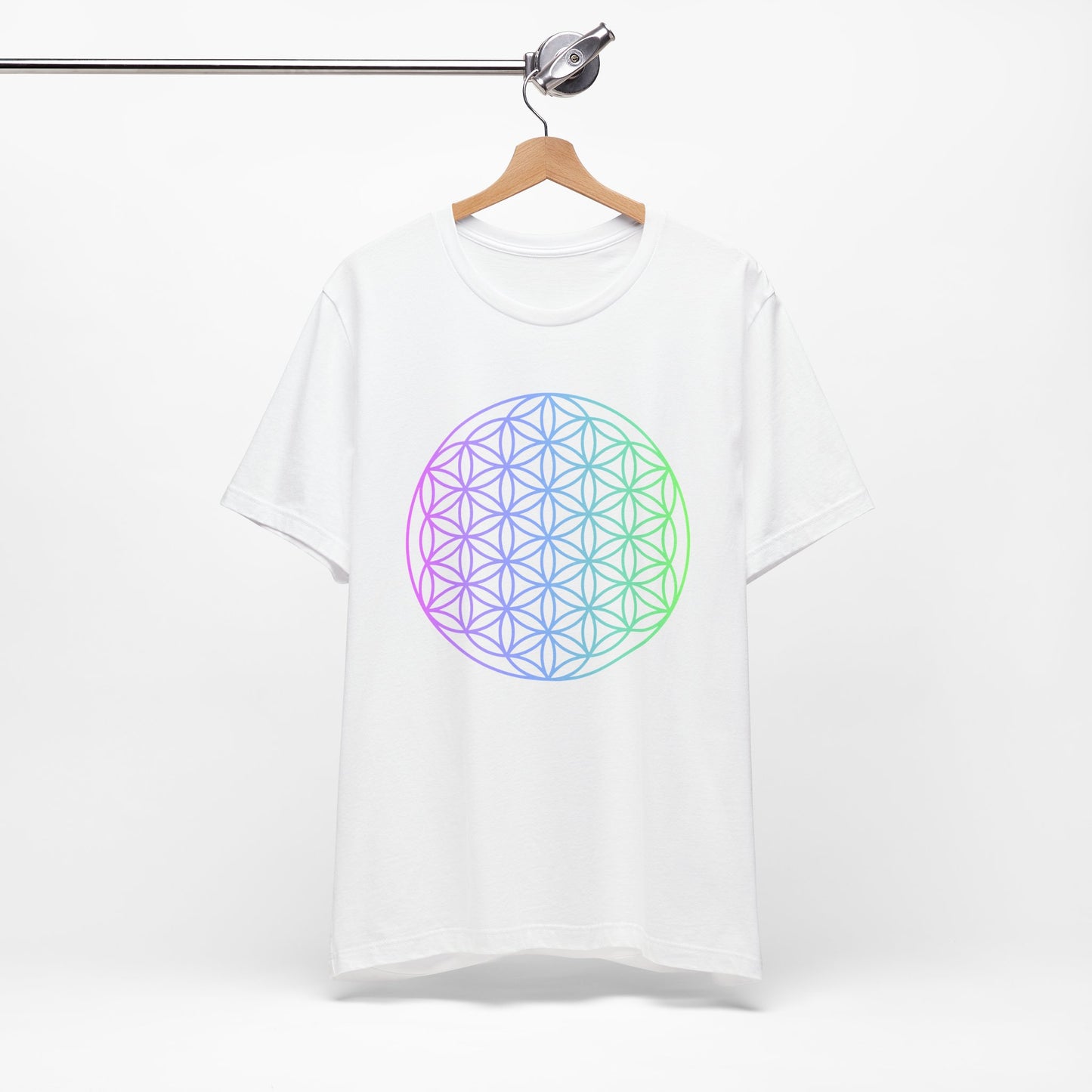 Blue and Green Flower of Life T-shirt (NEW)