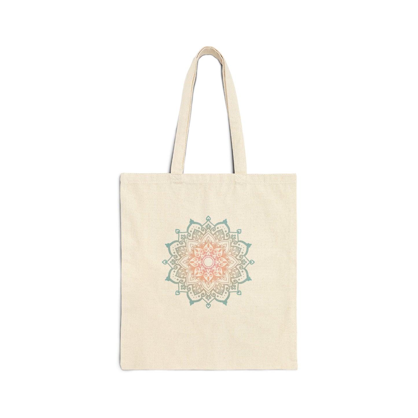 Flower Mandala Cotton Tote Bag