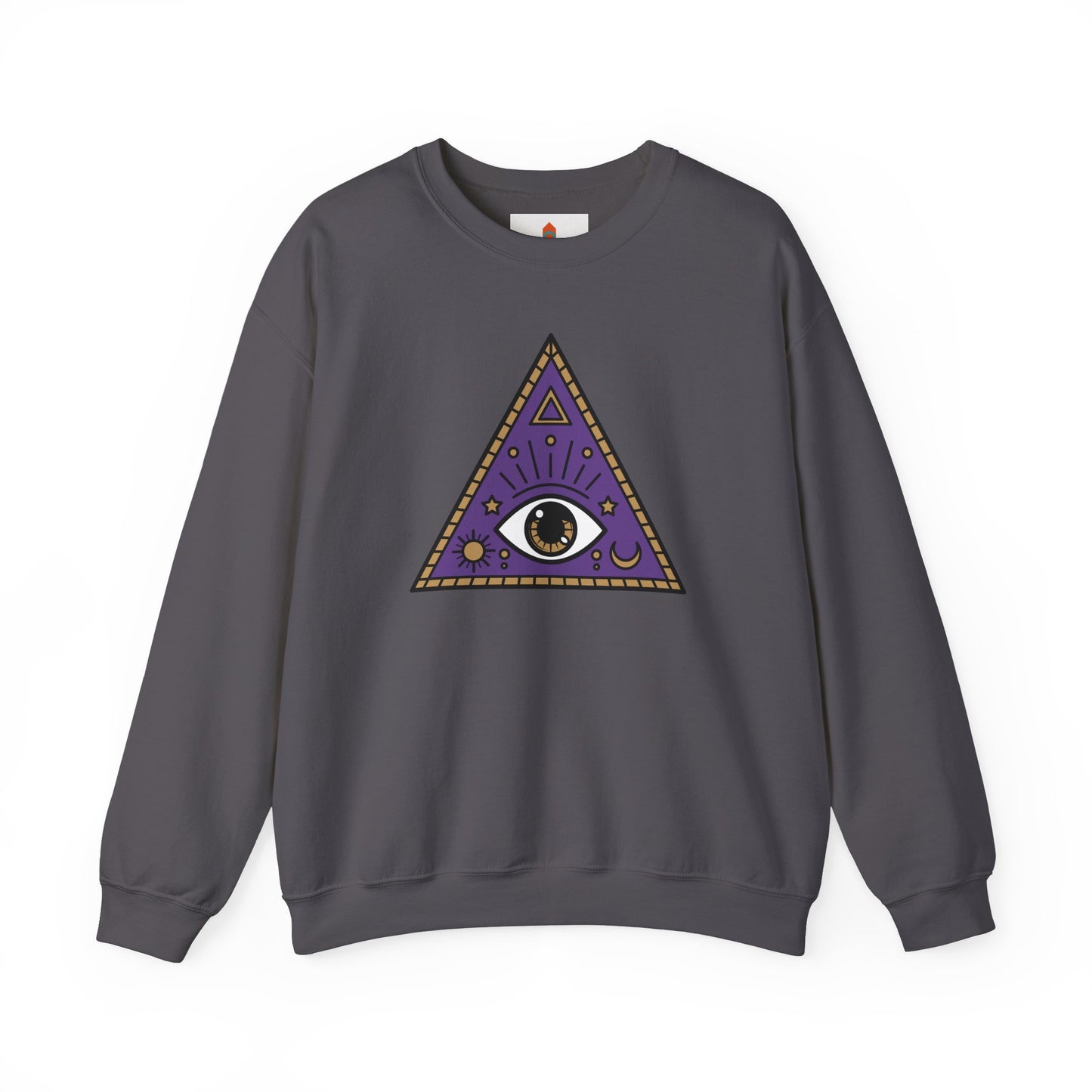 White Evil Eye and Pyramid Sweatshirt