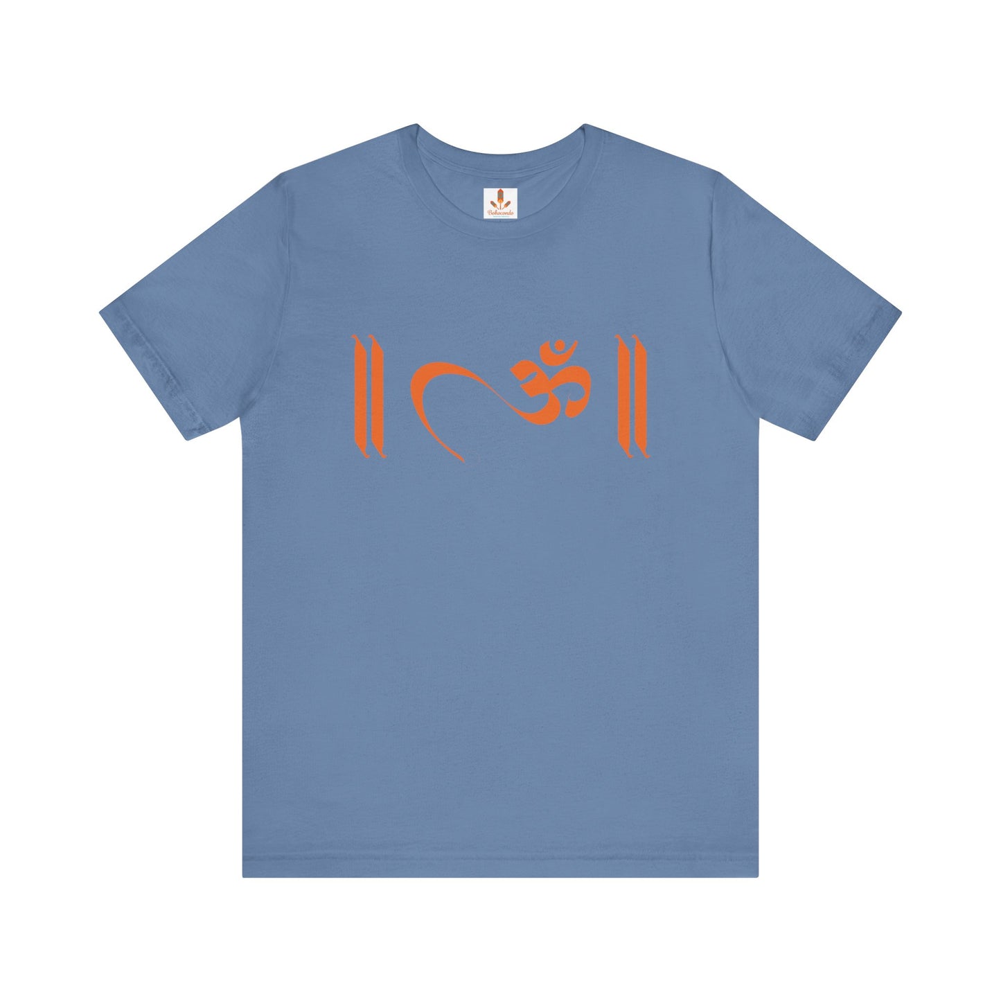 Om Written in Orange T-shirt