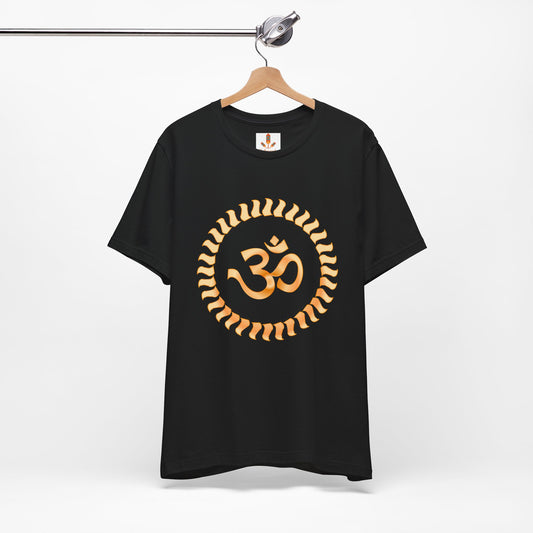 Om in Golden Sun T-shirt
