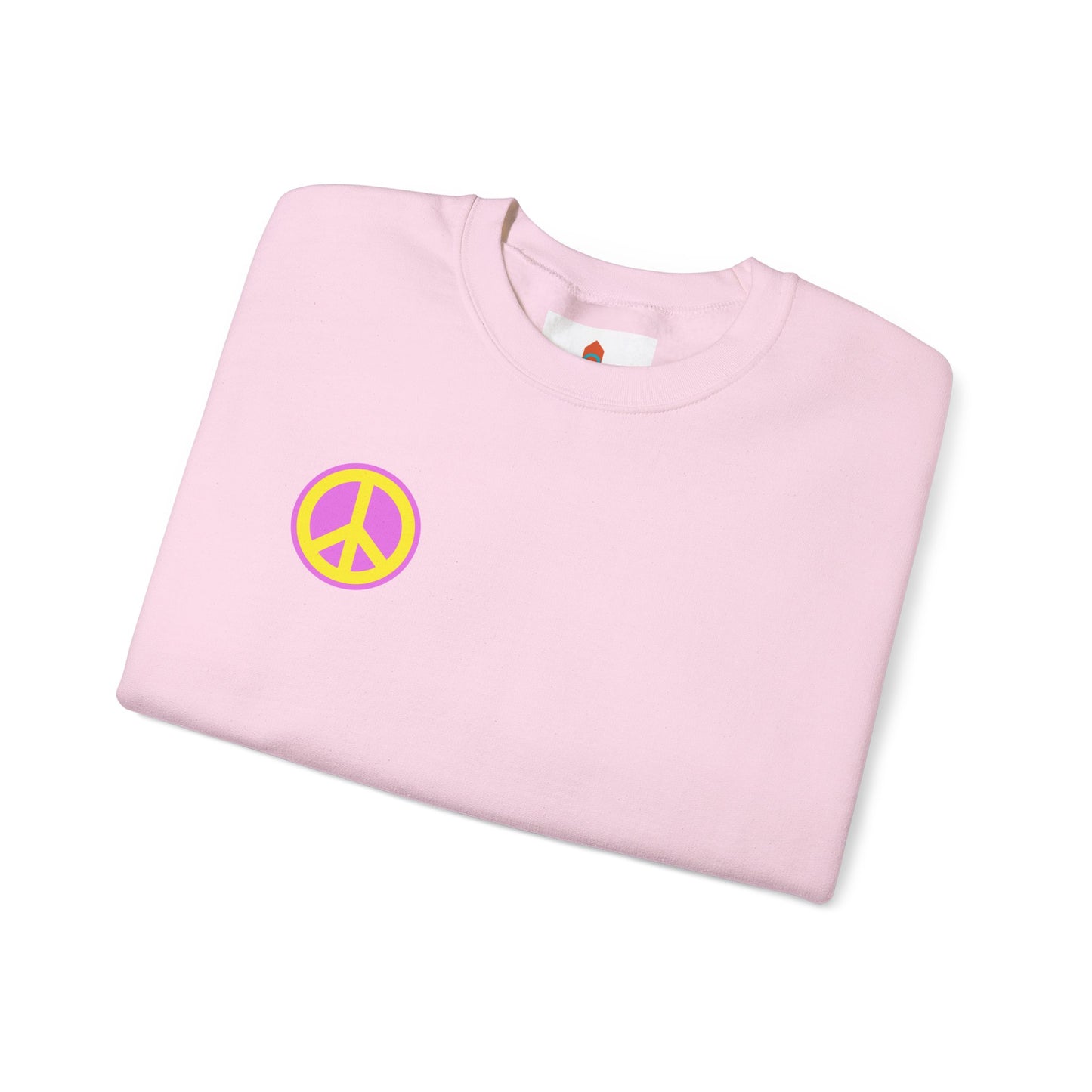 Yellow and Purple Peace Sign Sweatshirt