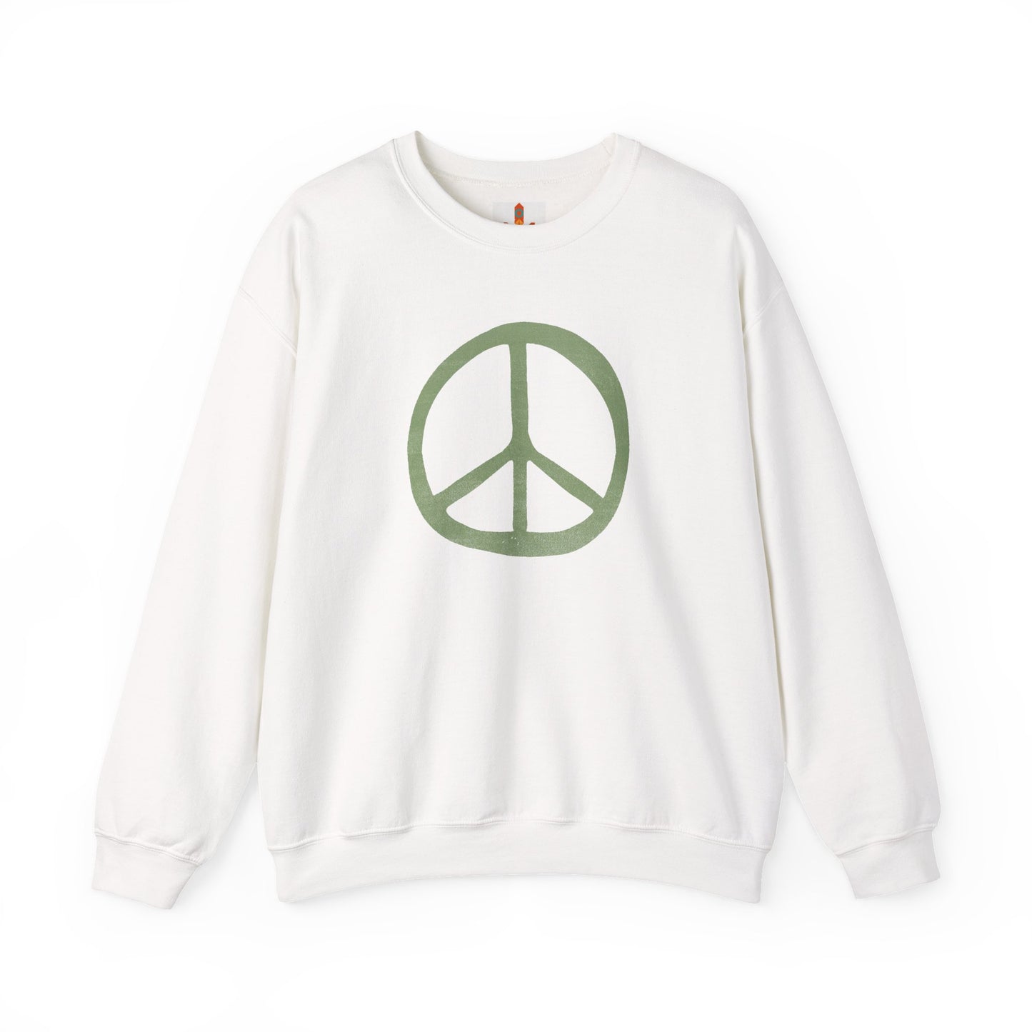 Green Peace Sign Sweatshirt
