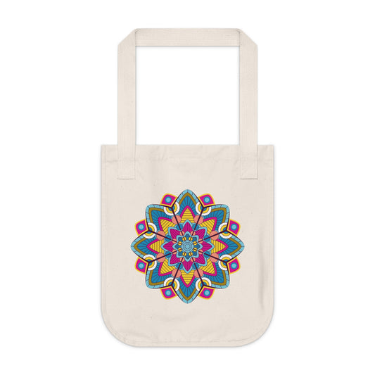 Colorful Mandala Organic Canvas Tote Bag