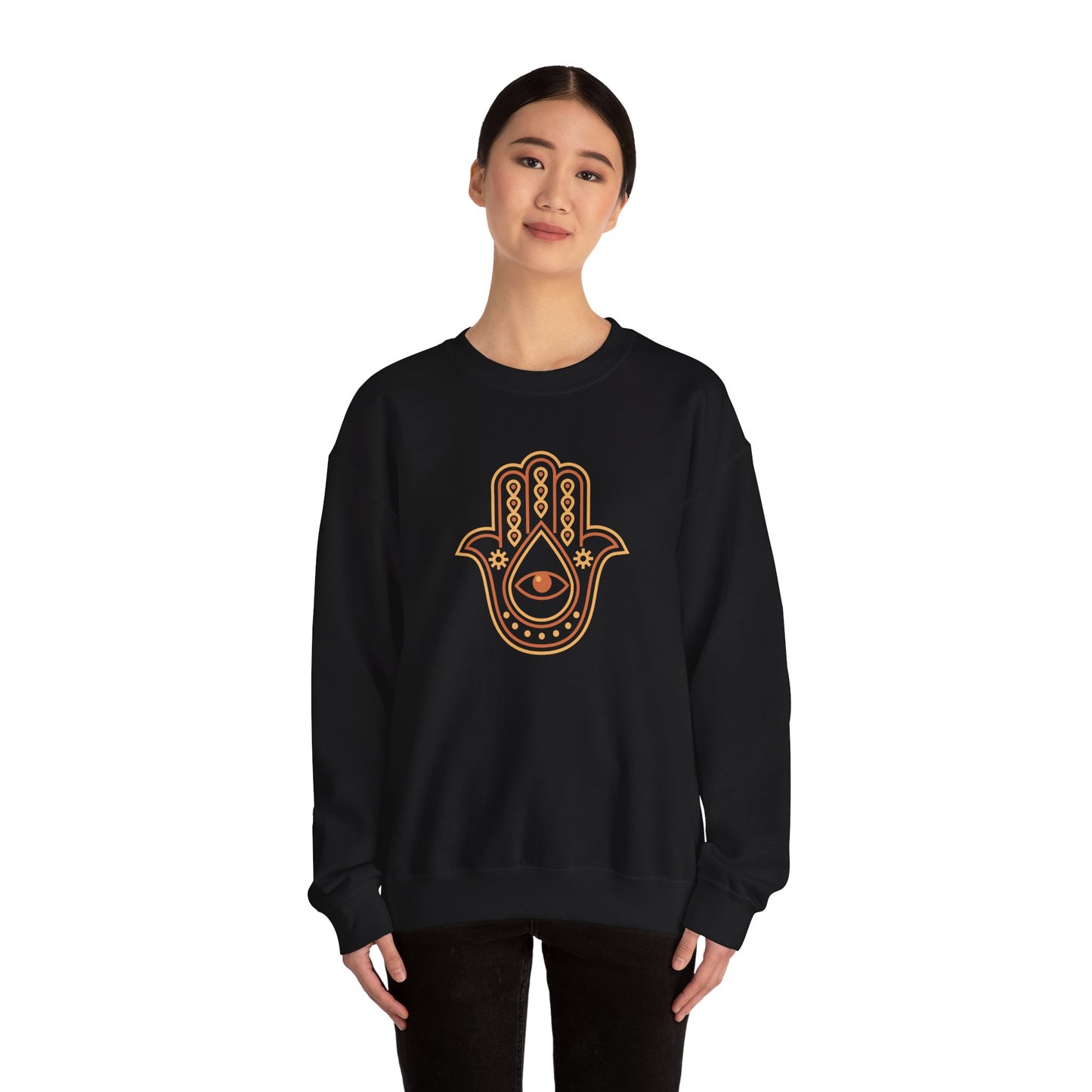 Brown Hamsa Hand Sweatshirt