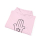 Simple Star of David in Hamsa Hand Hoodie