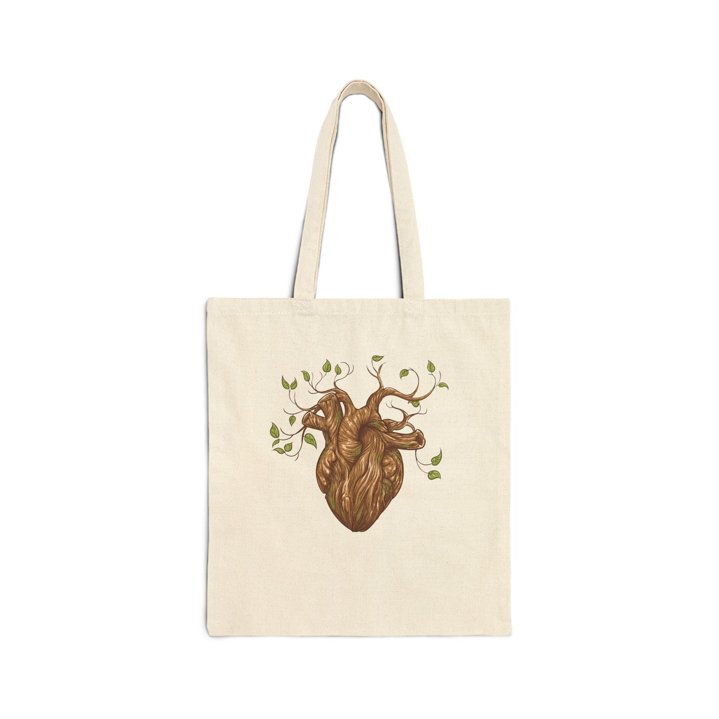 Heart Tree of Life Design Cotton Tote Bag