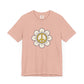 Yellow Peace Sign in a Flower T-shirt