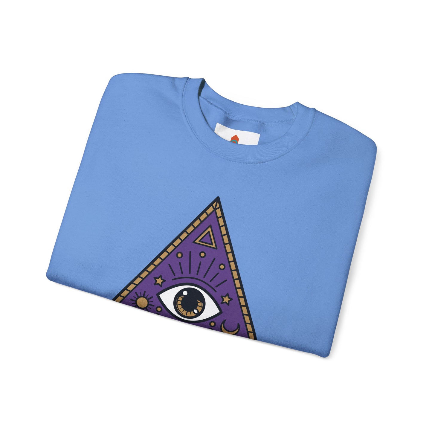 White Evil Eye and Pyramid Sweatshirt