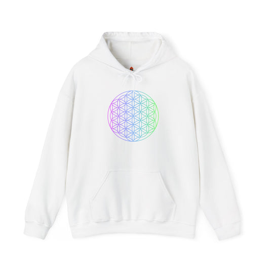 Blue and Green Flower of Life Hoodie