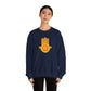 Golden Hamsa Hand with Star of David Sweatshirt