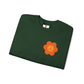 Peace Sign in Orange Flower Sweatshirt