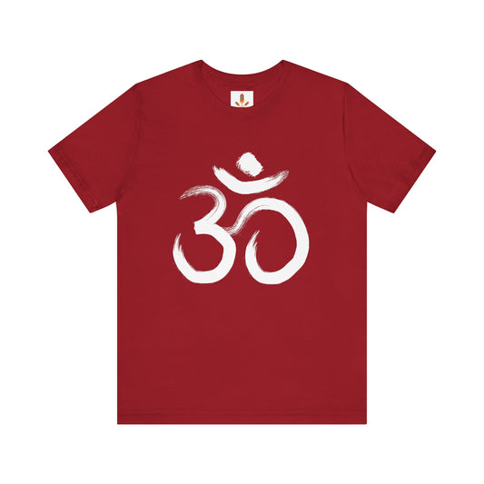 White Om Drawing T-shirt