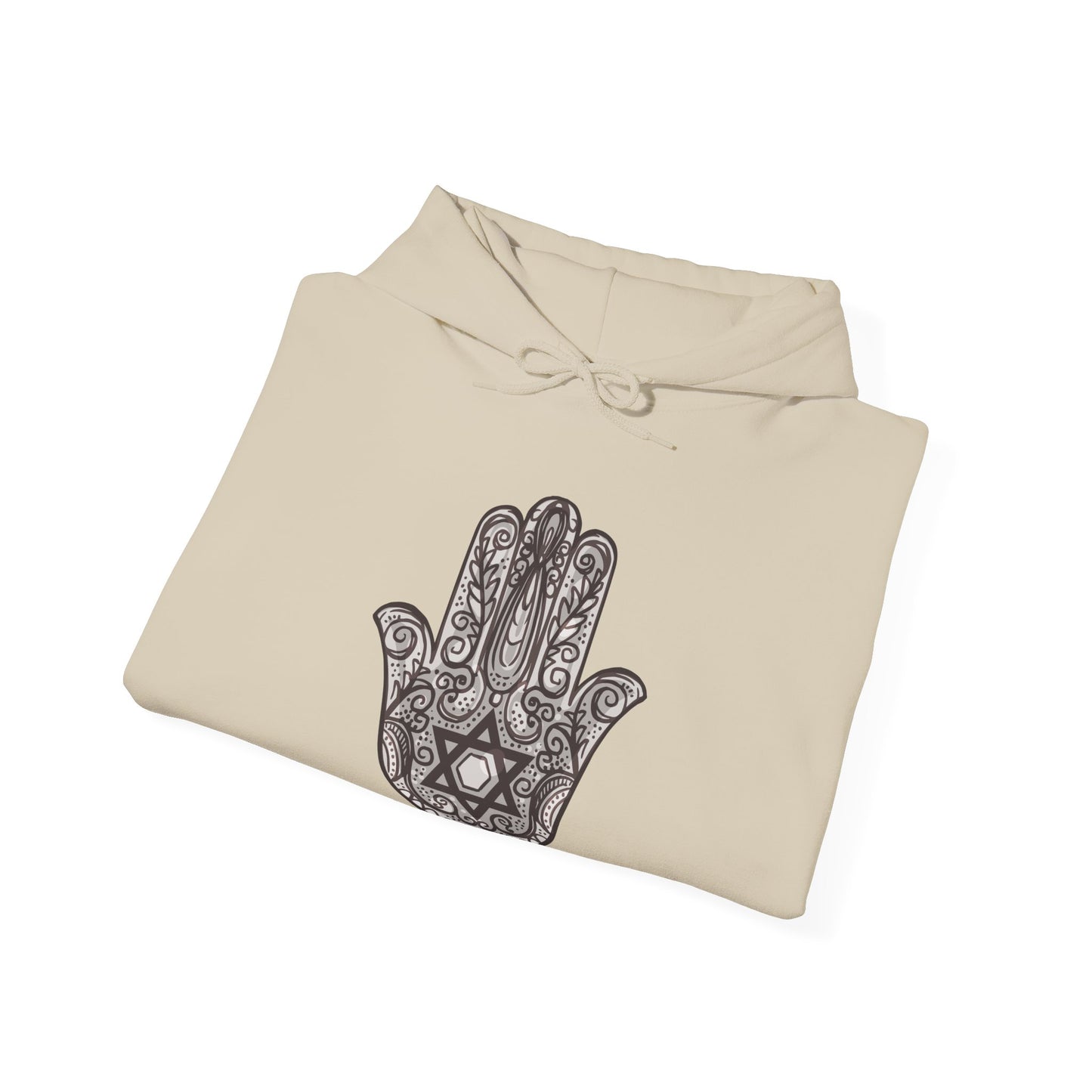 Beautiful Hamsa Hand with Star Hoodie