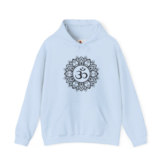 Om in Lotus Mandala Hoodie