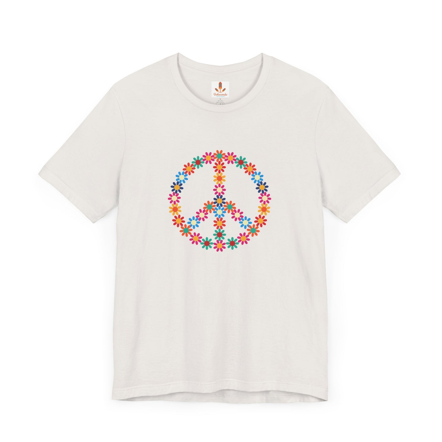 Peace Sign made of Flowers T-shirt