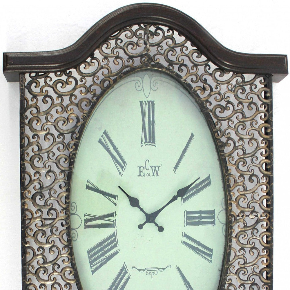 Bohemian Bronze Vintage Wall Clock