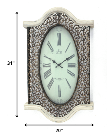 Bohemian Bronze Vintage Wall Clock