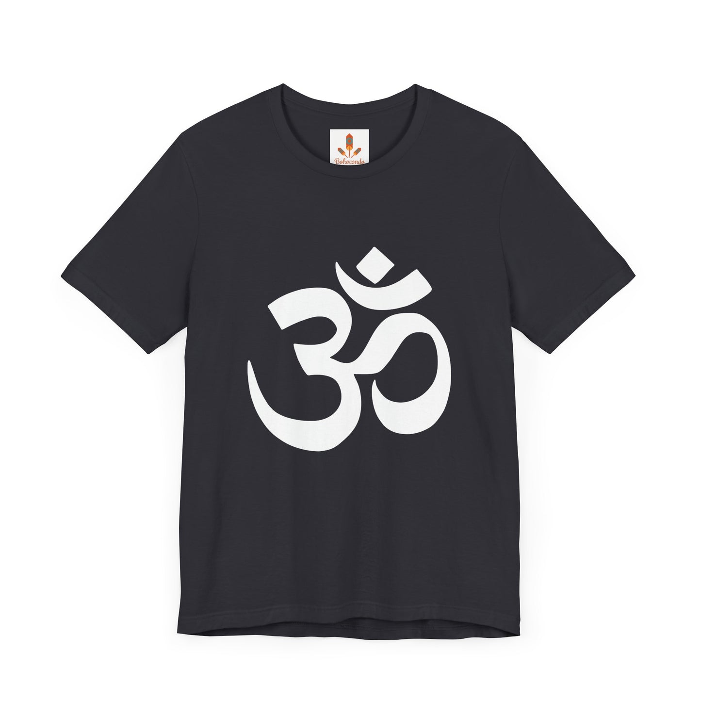 White Simple Om Art T-shirt