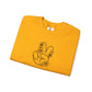 Black Peace Hand Sign with Flowers Sweatshirt