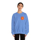 Peace Sign in Orange Flower Sweatshirt