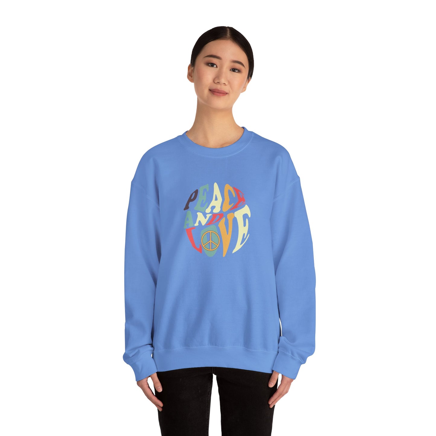 Peace and Love Design Sweatshirt