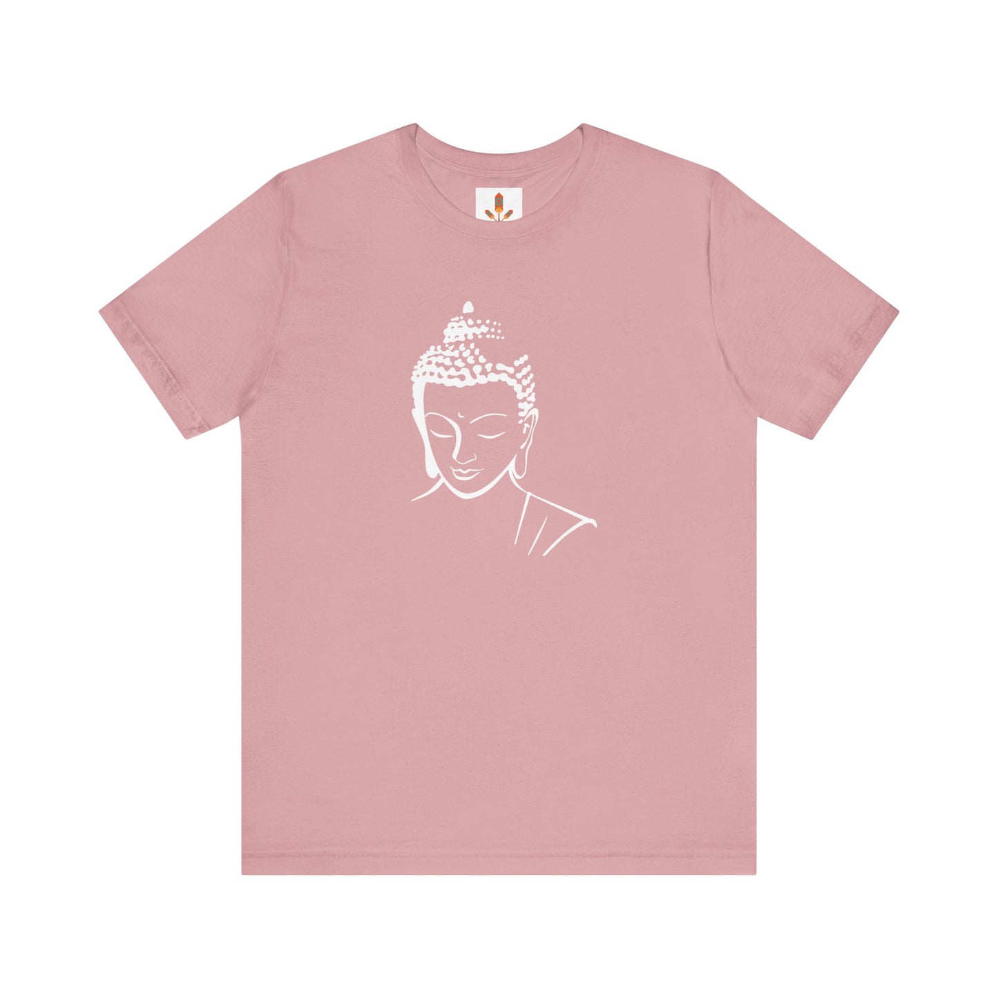 White Buddha Design T-shirt