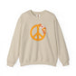 Peace Sign with Flowers Sweatshirt