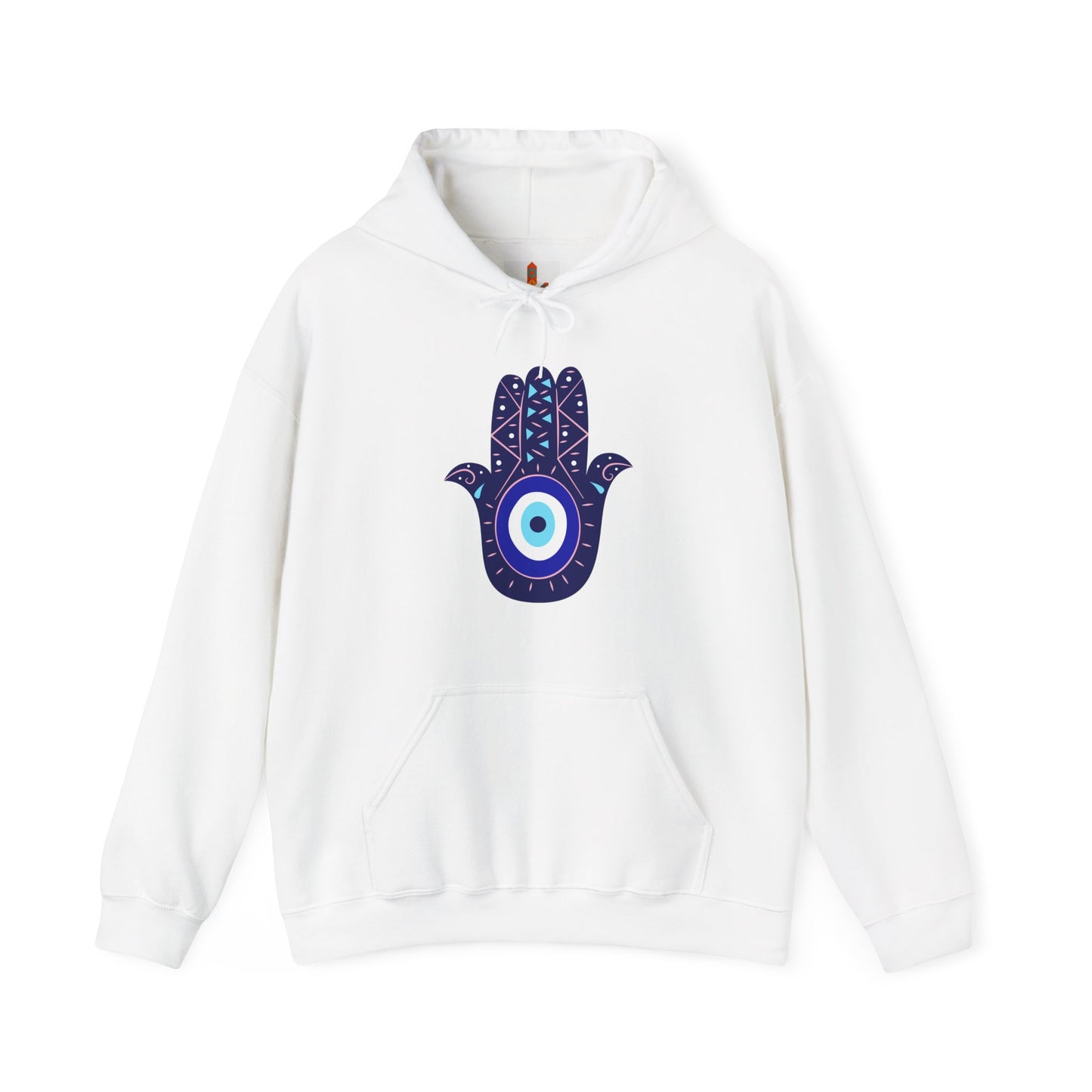 Blue Hamsa Hand Hoodie
