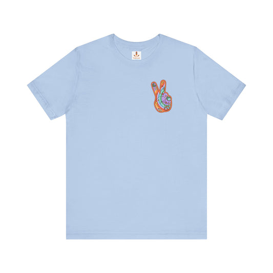 Hippie Peace Hand Sign T-shirt