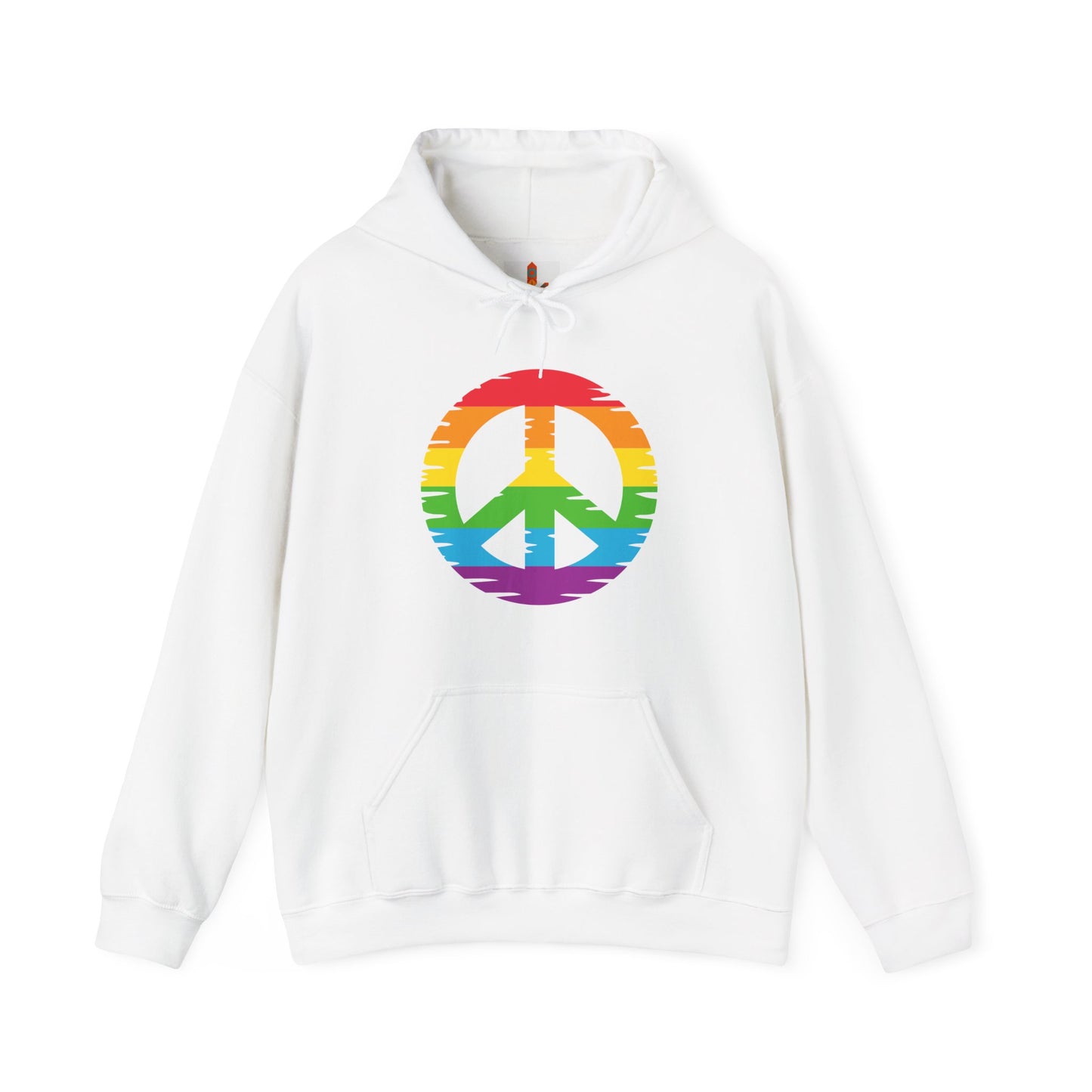 Rainbow Peace Sign Hoodie
