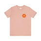 Peace Sign in Orange Flower T-shirt