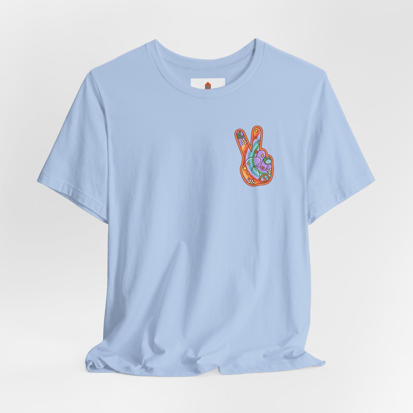 Hippie Peace Hand Sign T-shirt