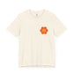 Peace Sign in Orange Flower T-shirt