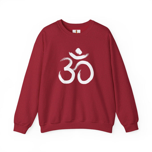 White Om Drawing Sweatshirt