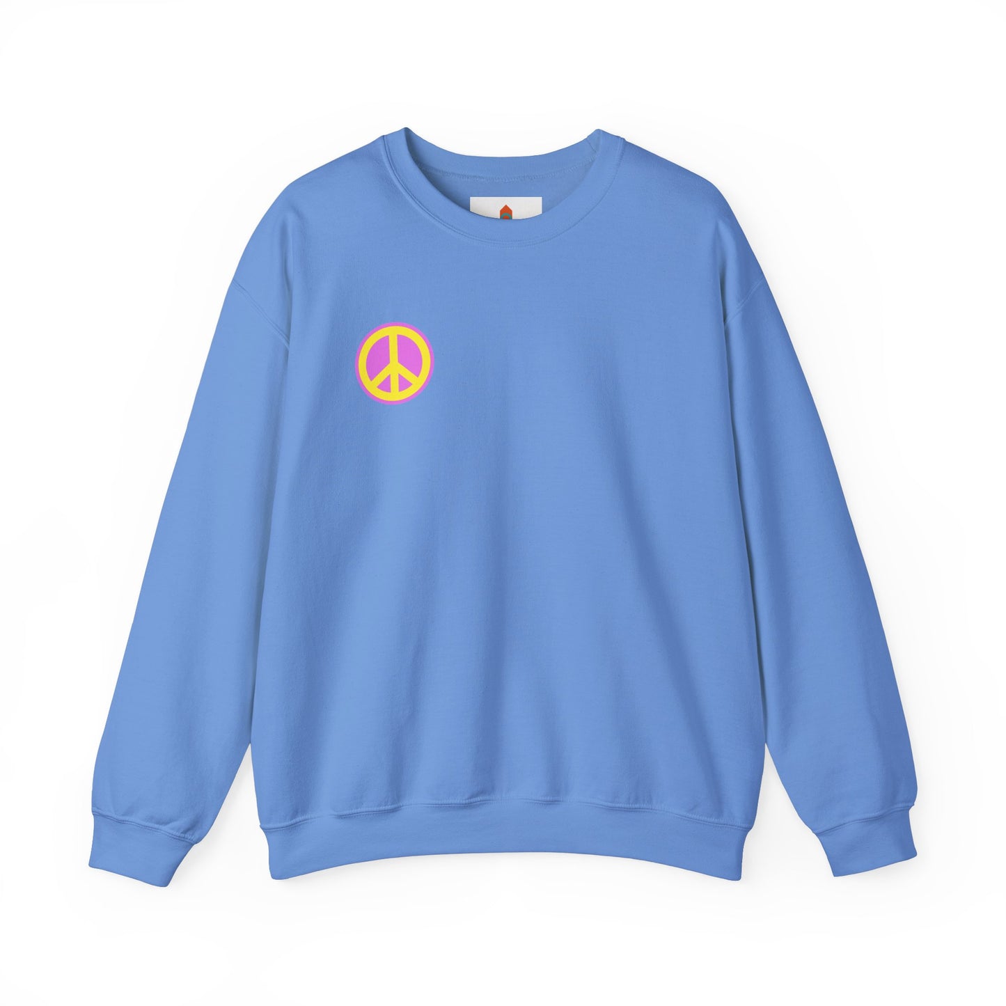 Yellow and Purple Peace Sign Sweatshirt