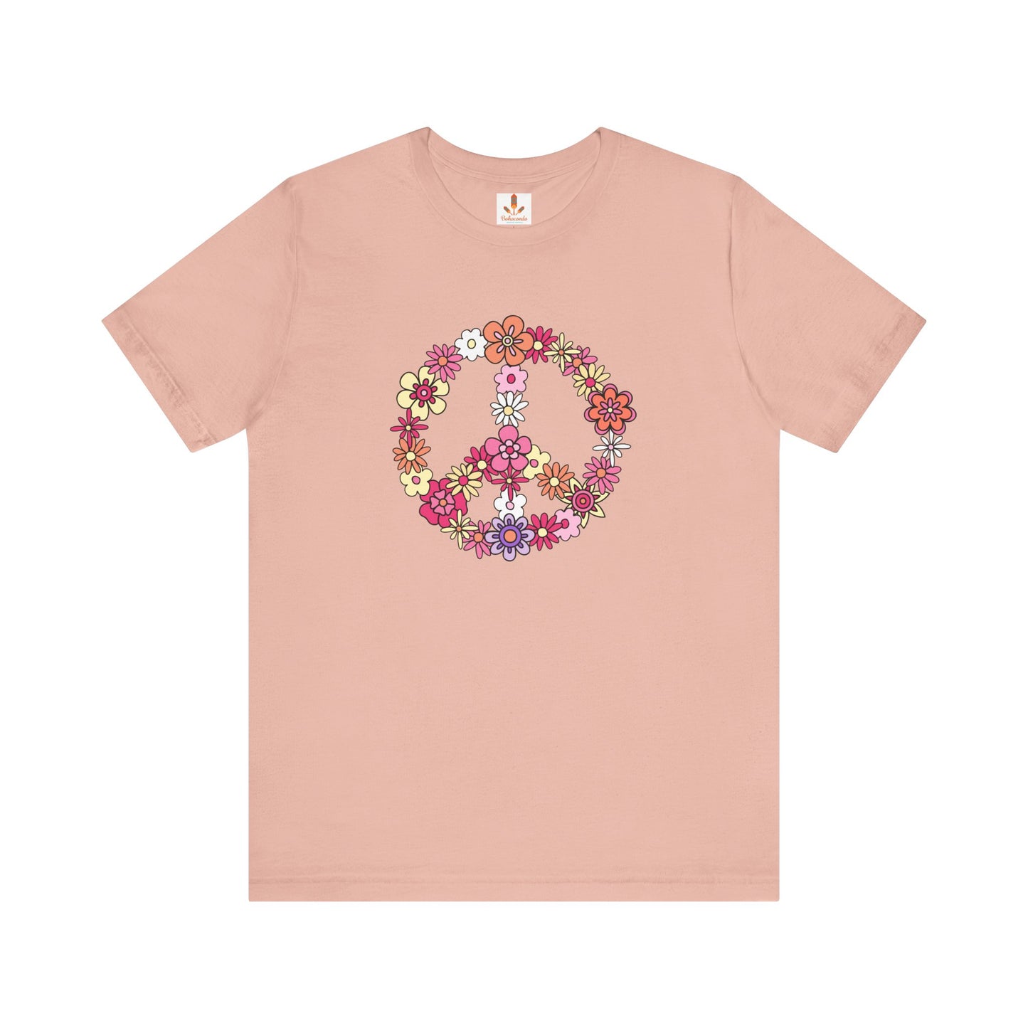 Peace Sign made from Flowers T-shirt