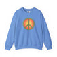 Retro Peace Sign Design Sweatshirt